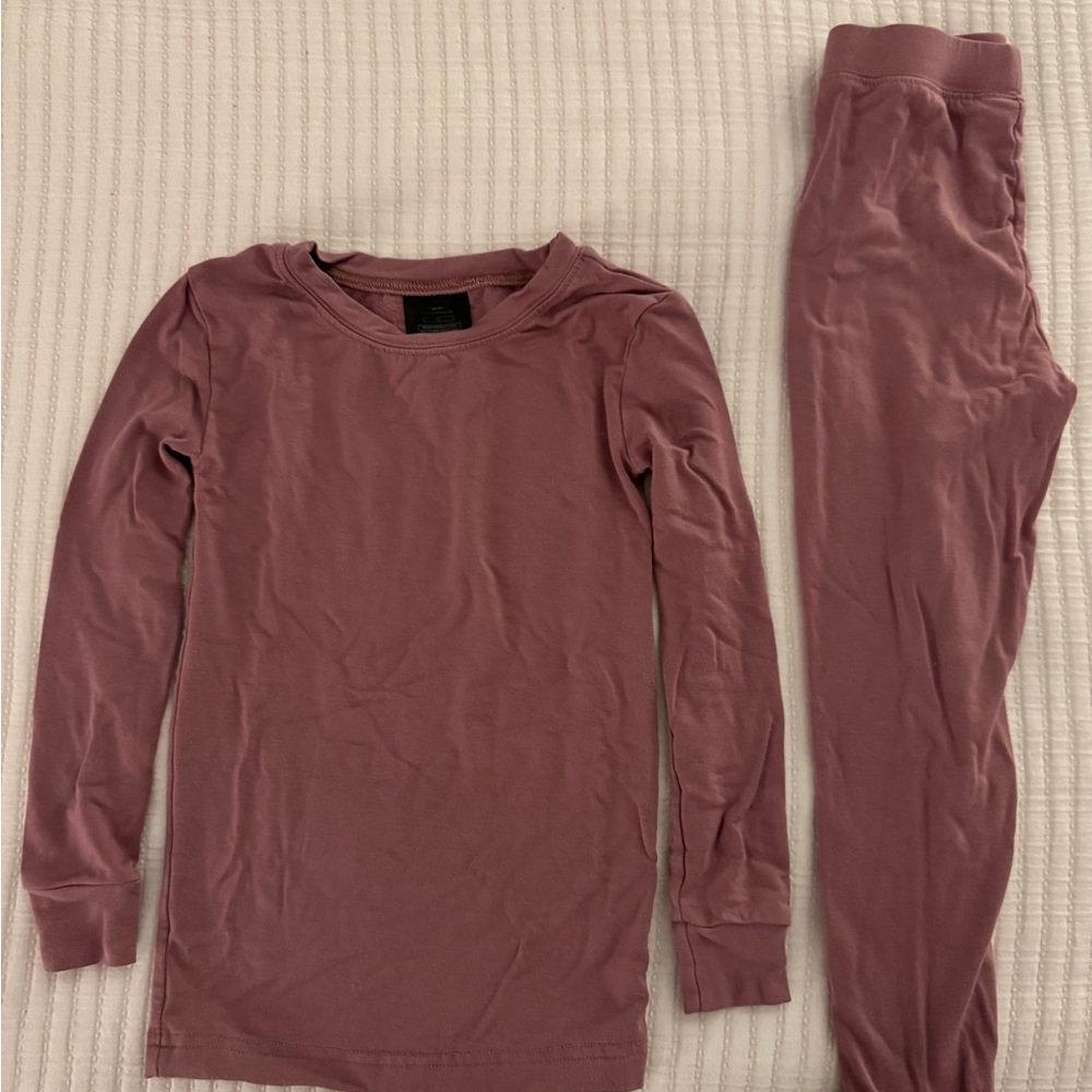 Little Sleepies Mauve fleece Pajama set- 3T